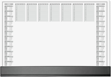 Sous-main Sigel - bureau - avec calendrier 2026 2027 - taille A2 - avec agenda hebdomadaire - 40 feuilles déchirables - si-h6365
