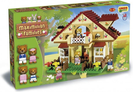 Les blocs de construction Androni Unico abritent les familles maximiliennes, ensemble de jouets de 155 pièces.