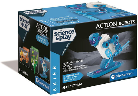 Robots d'action de jeu scientifique Clementoni - skieur