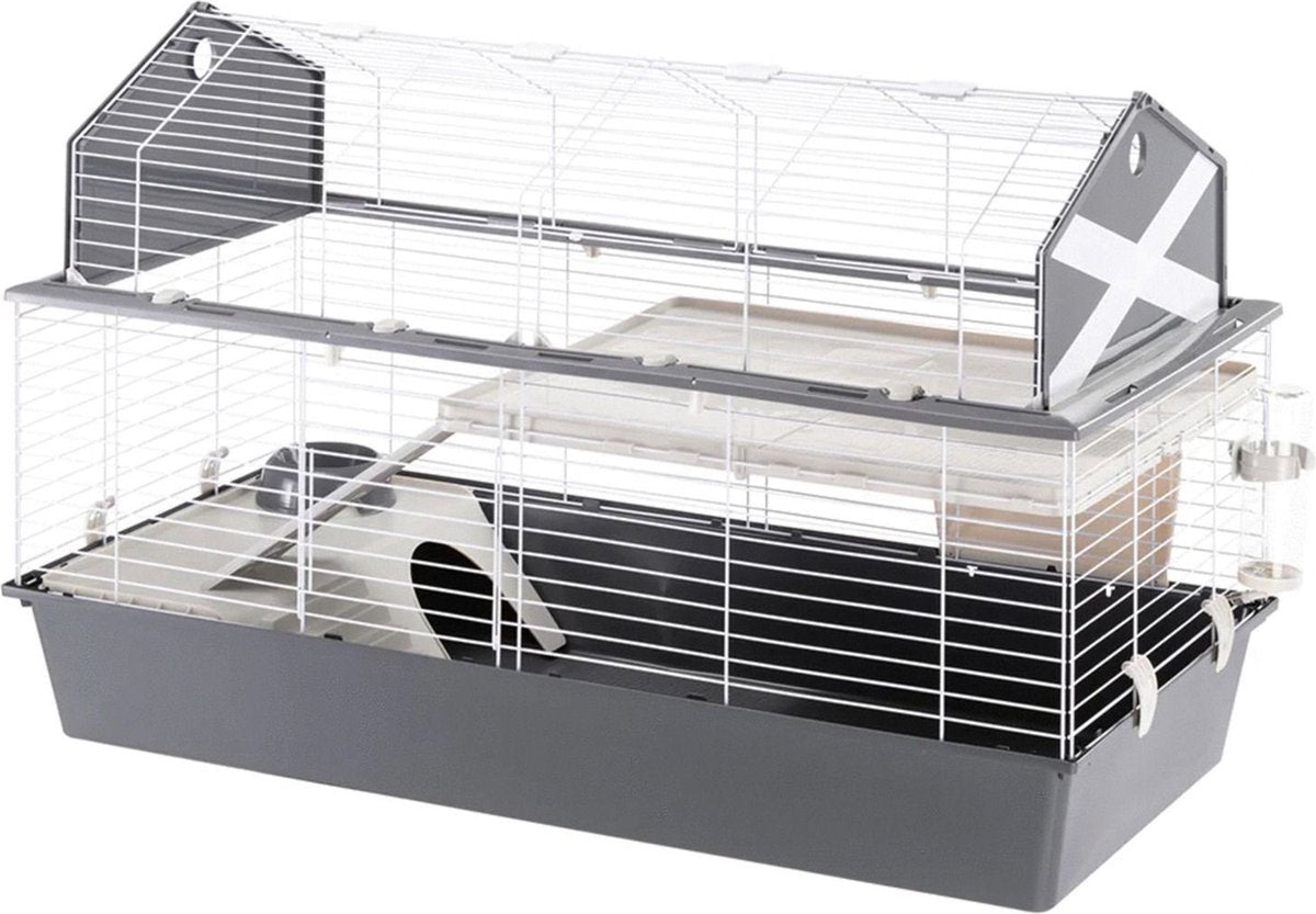 Ferplast grange 120 - cage pour rongeurs - gris - 119 x 58 x 77 cm