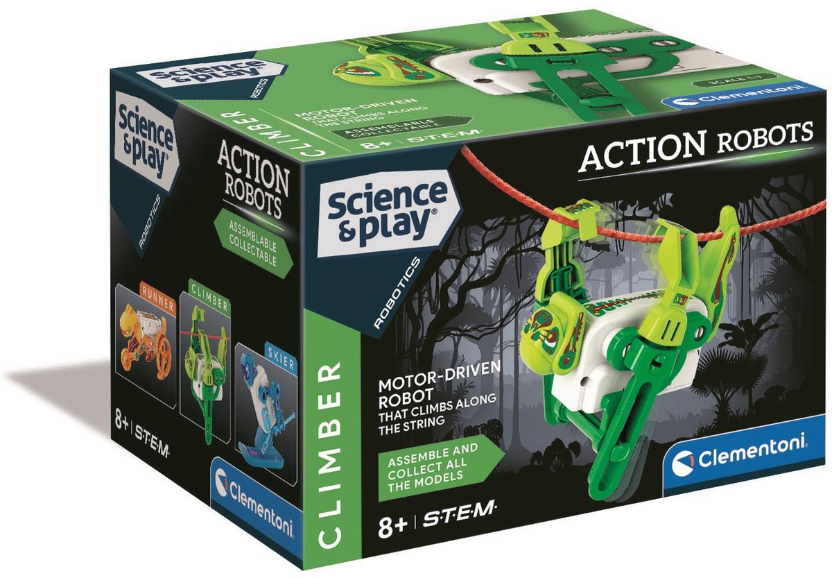 Jeu scientifique Clementoni - robots grimpeurs sportifs