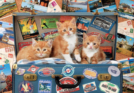 Educa - puzzle - chatons en voyage - 200 pièces