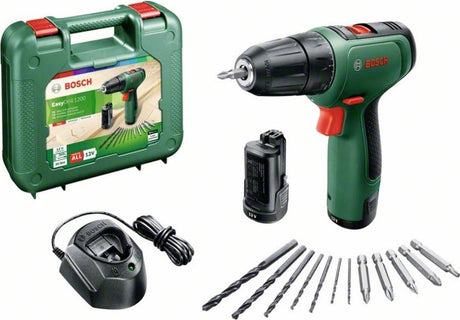 Perceuse-visseuse sans fil Bosch easydrill 1200 - avec embout double vis et étui - avec 2x batterie 12 V et chargeur