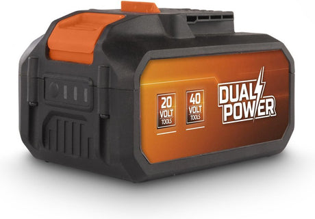 Batterie double alimentation Powerplus powdp9040 - 2x20v, 8,0ah, 4,0ah - batterie pour appareils 20v 40v - indicateur d'alimentation LED - plateforme de batterie