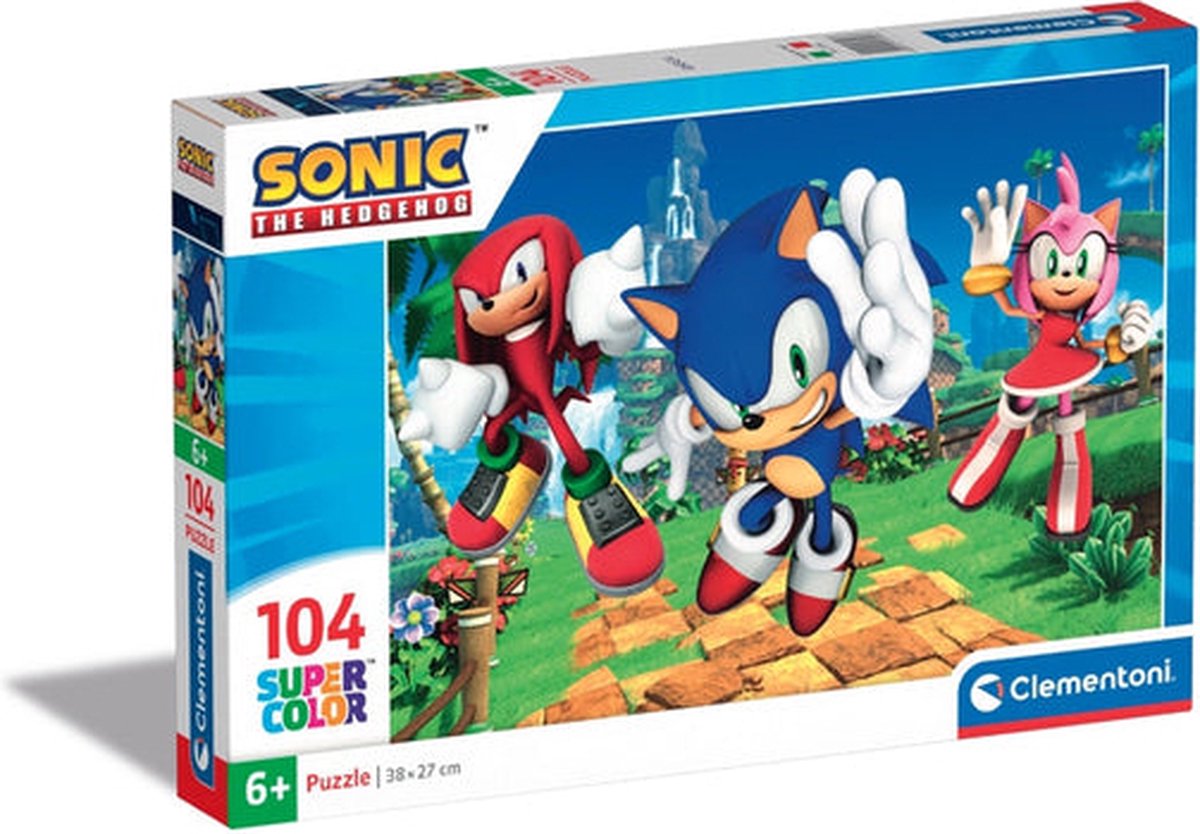 Puzzle Clementoni - Sonic, 104 pièces.