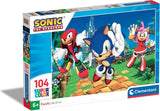 Puzzle Clementoni - Sonic, 104 pièces.