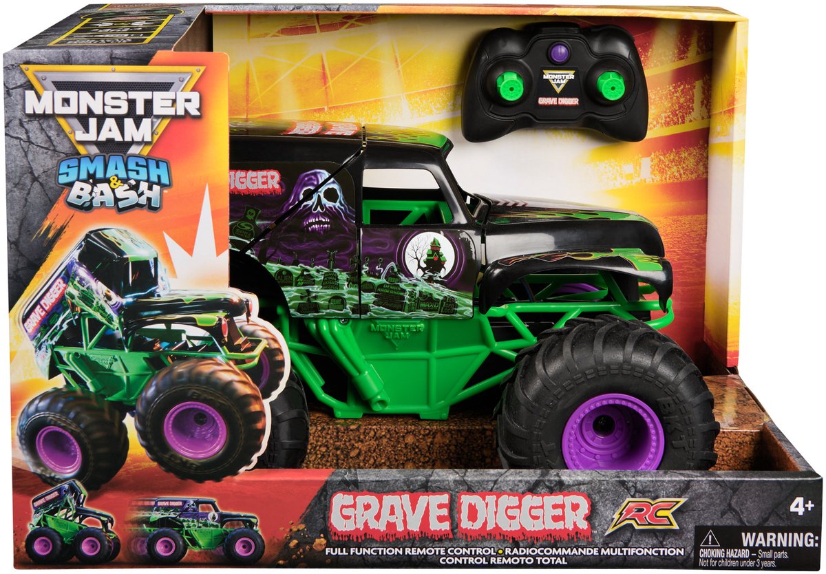 Monster Jam radiocommandé 1:15 Smash and Bash Fossoyeur