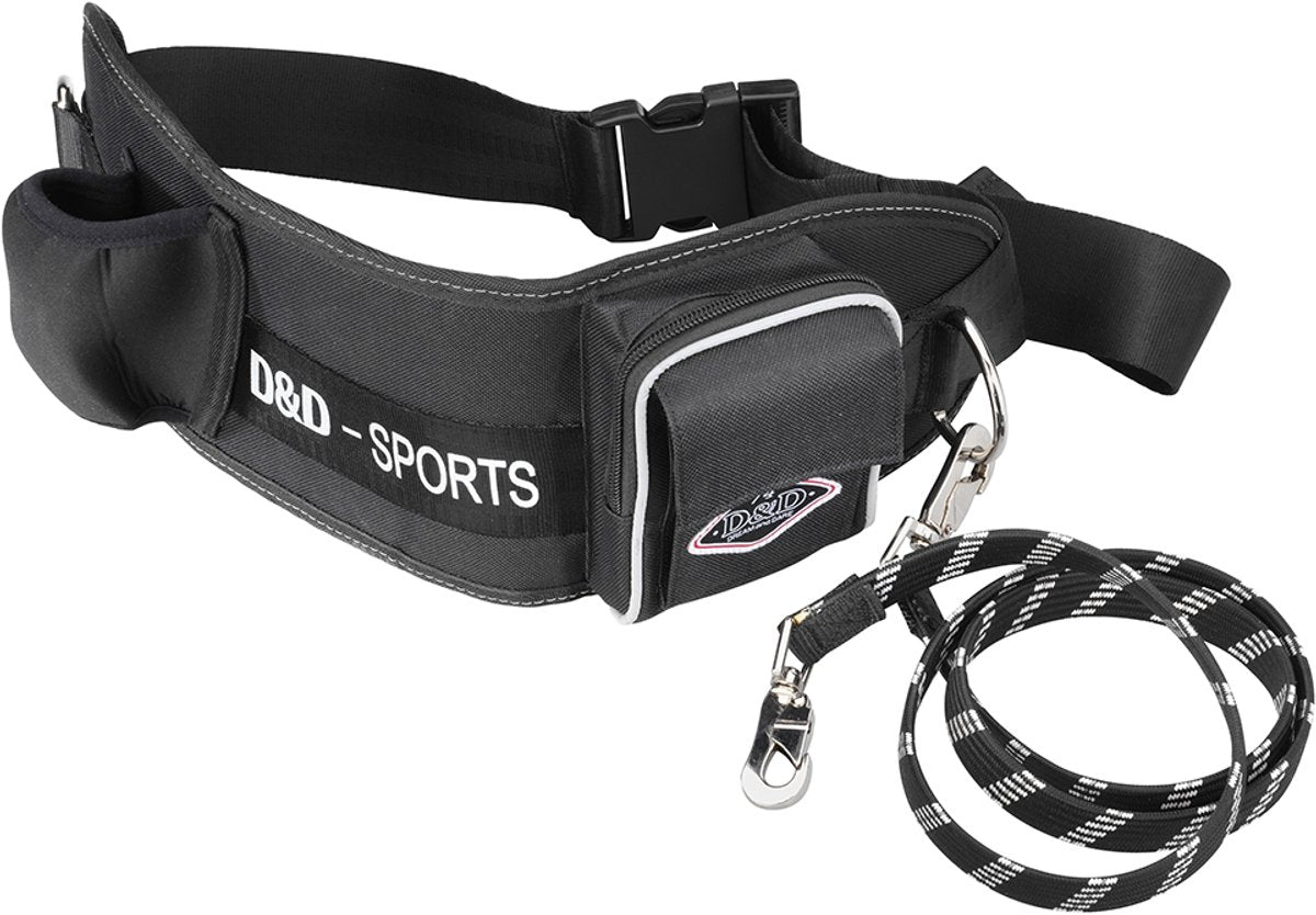D d home d d sports active walker - ceinture d'échappement - noir - 7 x 27 x 16 cm