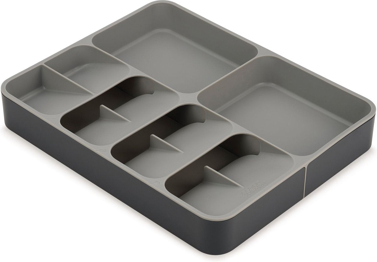 Joseph Joseph Drawerstore Cassette à couverts - Organisateur de couverts - Extensible - Gris