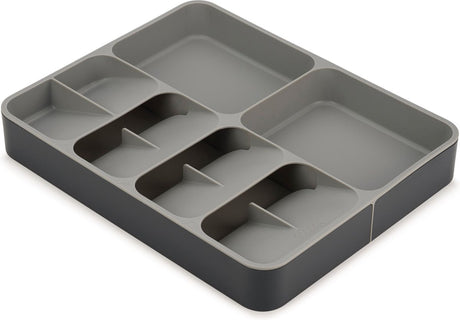 Joseph Joseph Drawerstore Cassette à couverts - Organisateur de couverts - Extensible - Gris