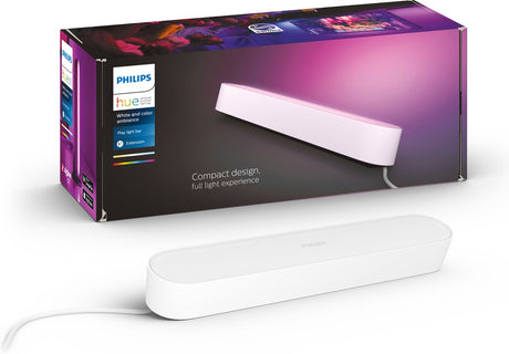 Barre lumineuse Philips hue play - lumière blanche et colorée - blanc - 1 pièce - extension