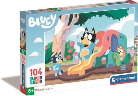 Clementoni - puzzle - 104 pièces - bluey - puzzle pour enfants - à partir de 6 ans