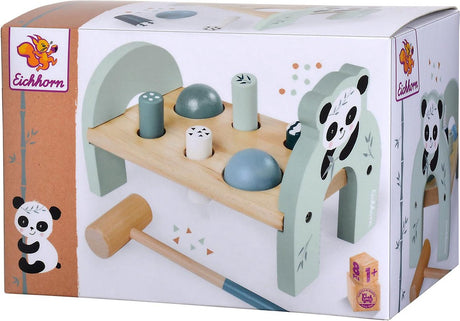 Eichhorn jouet en bois banc marteau panda - jouet éducatif pour enfants.