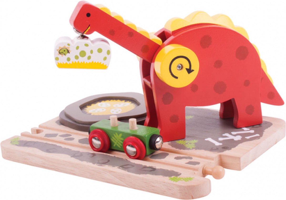Grue dinosaure en bois Bigjigs