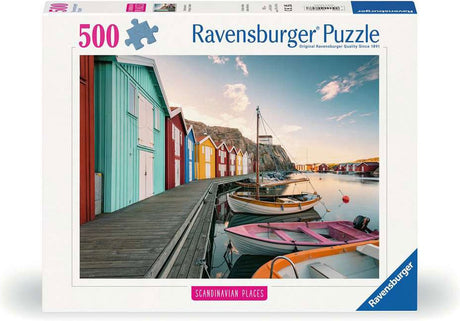 Ravensburger Jigsaw Puzzle Bootshauser à Smogen, Schweden, 500e.