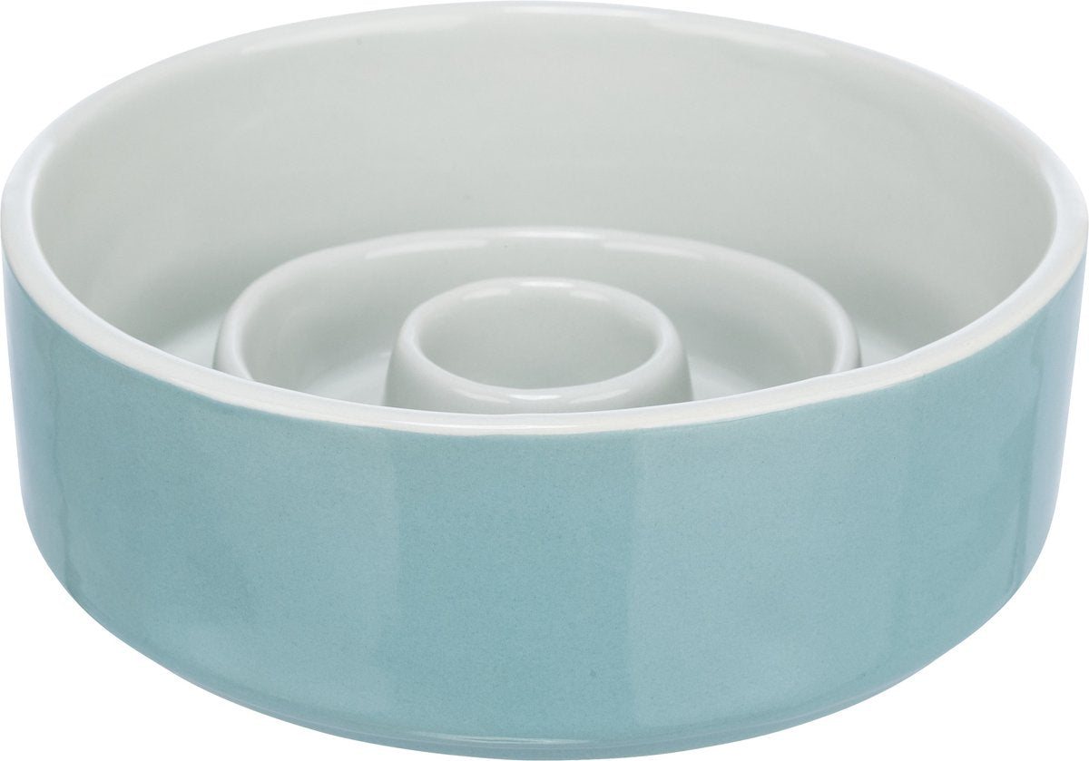 Trixie gamelle alimentation lente céramique gris bleu