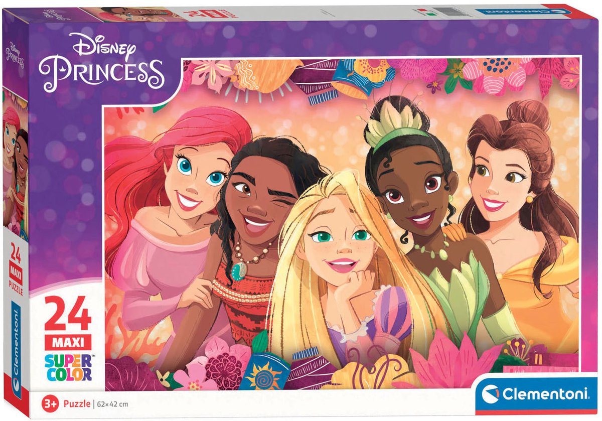 Clementoni maxi puzzle princesse disney, 24 pcs.