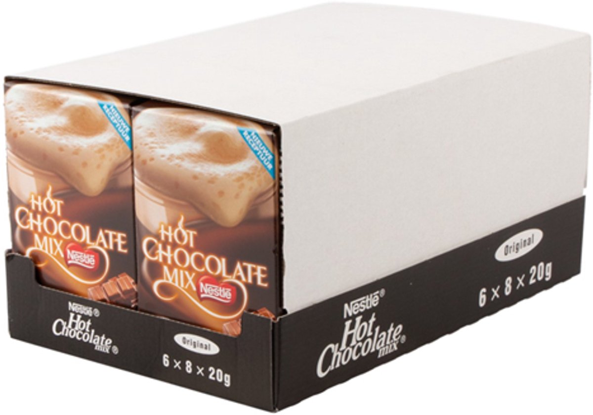 Mélange pour chocolat chaud Nestlé - 6 boîtes de 8 bâtonnets