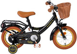 Vélo enfant Volare Ashley - filles - 12 pouces - noir
