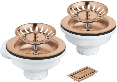 Accessoires Grohe - set de vidage pour évier, brossé warm Sunset 40997dl0