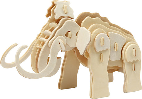 Creativ company Puzzle 3D, mammouth, dimensions 19x8,5x11 cm, 1 pièce