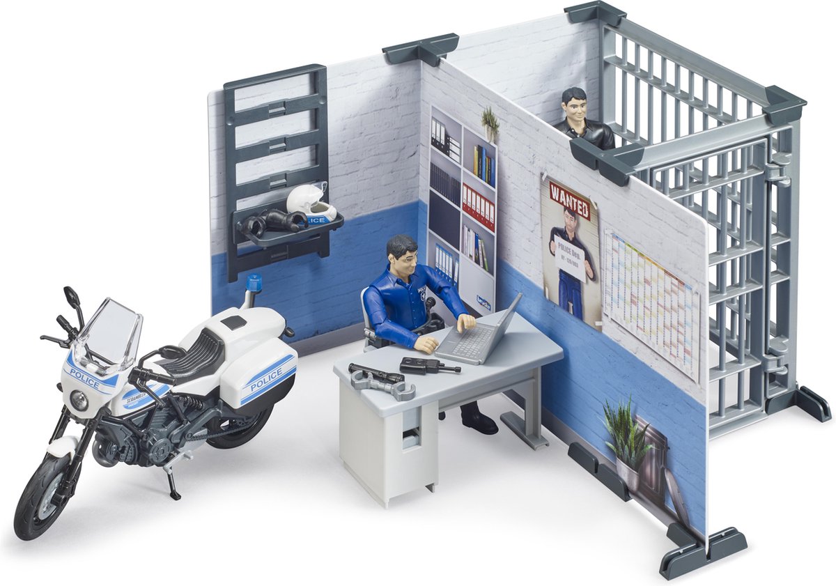 Station de police de Bruder Bworld avec moteur de police