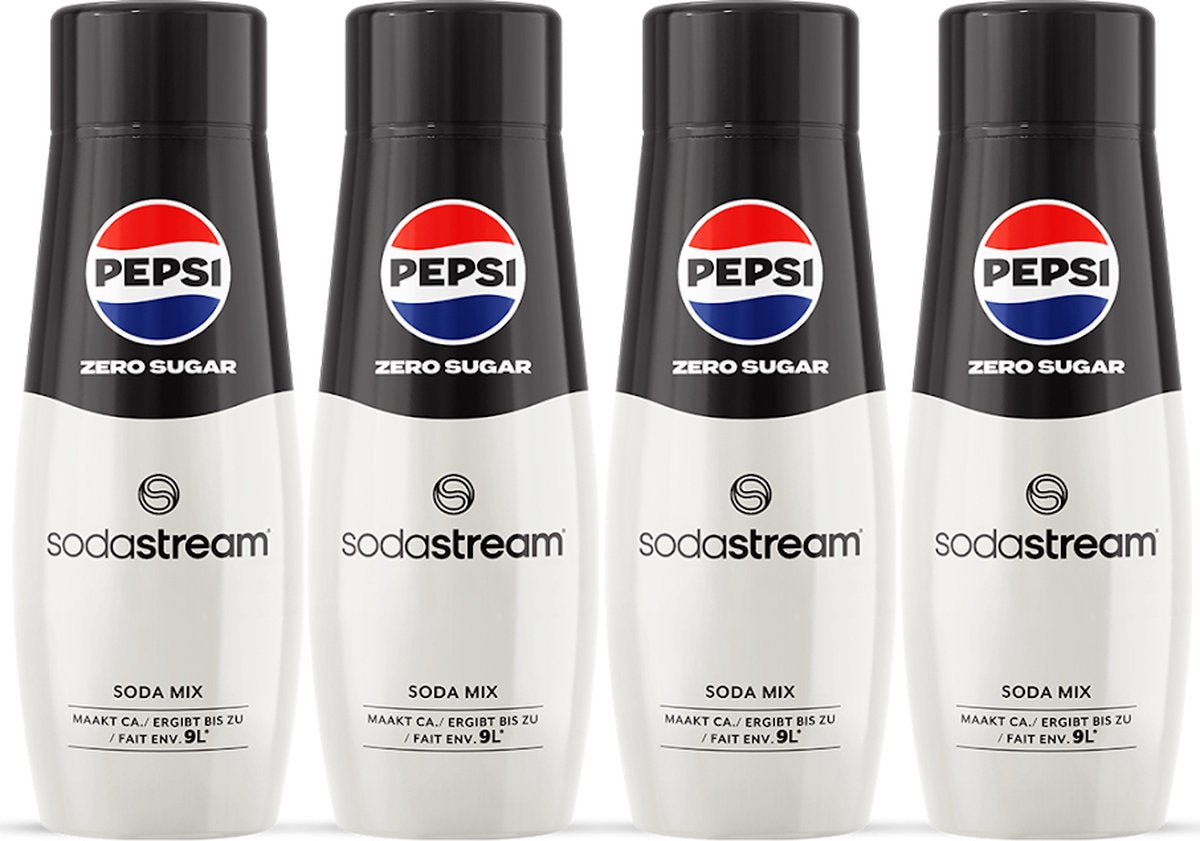 Sirop Sodastream Pepsi Cola Zero - paquet de 4