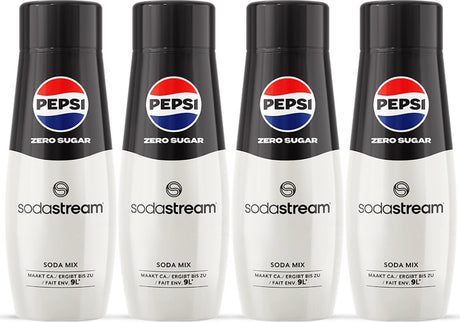 Sirop Sodastream Pepsi Cola Zero - paquet de 4