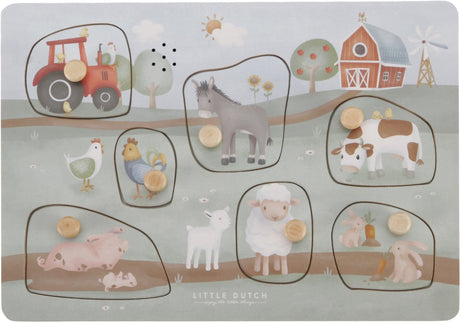 Little Dutch - Petit puzzle de sons de ferme FSC