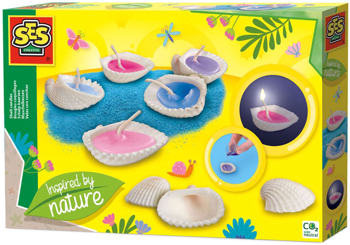 Bougies coquillage Ses - inspirées de la nature