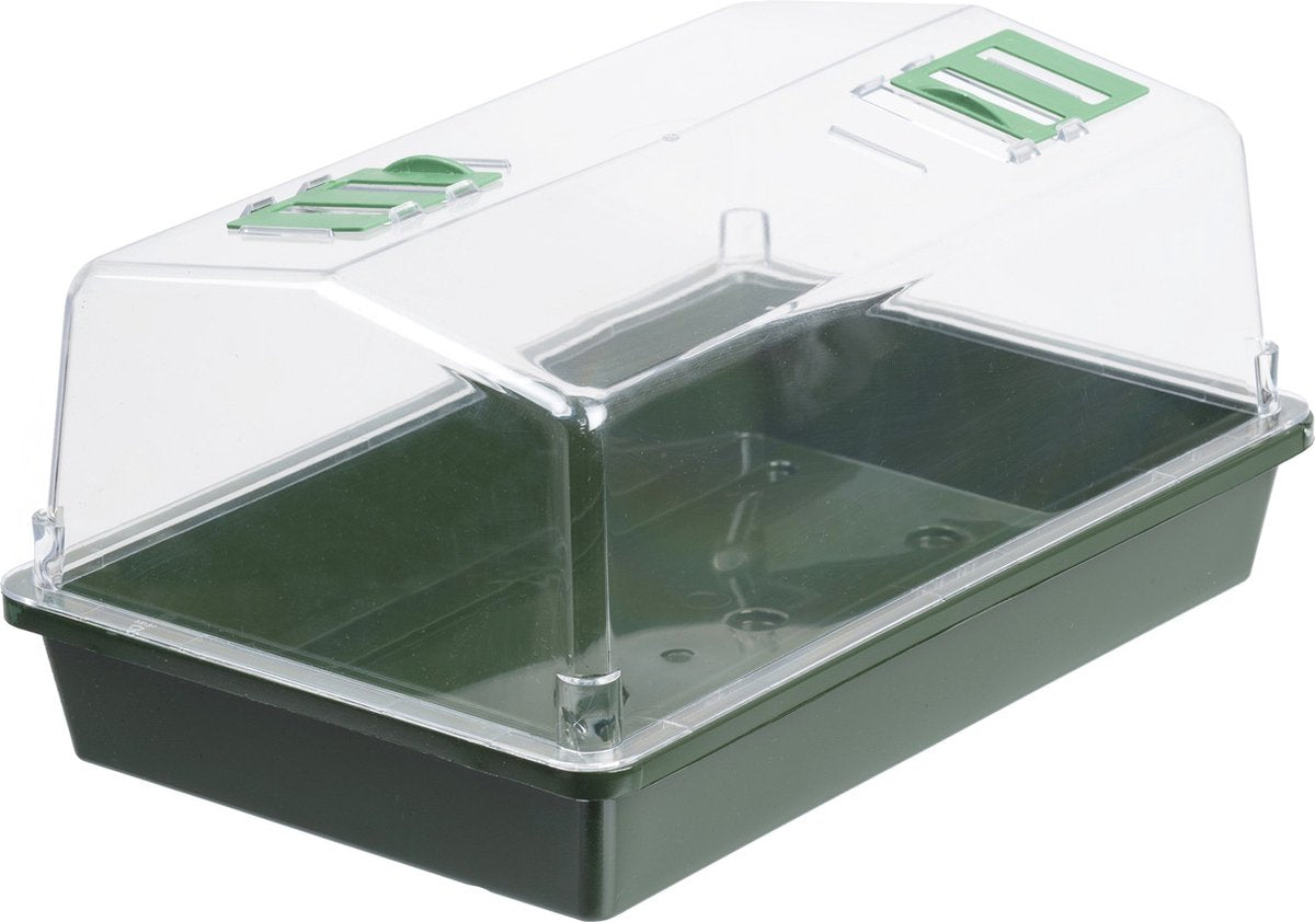 Nature - mini bac de culture (avec ventilation) - h18 x 37,5 x 24cm - vert - en croissance