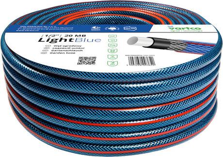 Vartco light - Tuyau d'arrosage 4 plis 1 2 50m | arrosage flexible | tresse croisée en polyester résistante aux UV 22 bar
