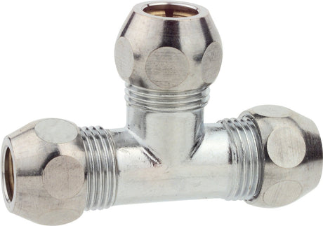 Té à compression Kirchhoff ms - chromé - 3 8 x 10 mmq