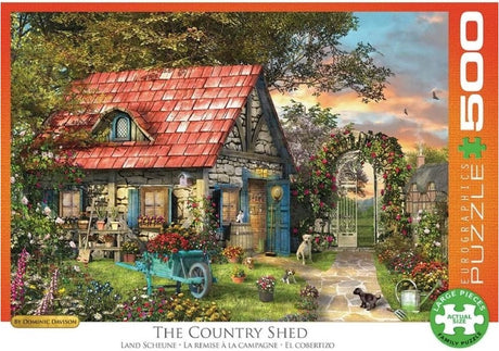 Eurographics - het landschuurtje [le hangar de campagne] - dominic davison - 500 pièces xl 68×48cm (l×h) - puzzle familial