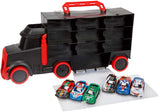 Camion turbo racers Toi-toys avec 6 voitures de course à tirer