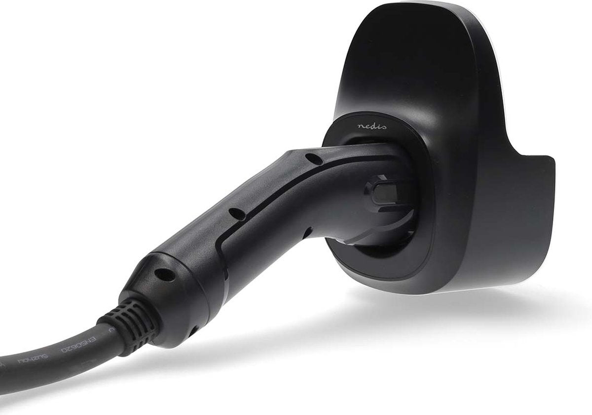 Support de câble de charge Nedis pour voitures électriques - support mural - câbles de charge EV - ABS durable - support de câble universel