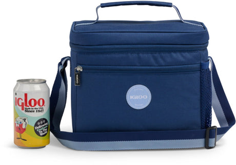 Igloo - lunch square 9 - bleu – sac isotherme compact pour déjeuner en déplacement