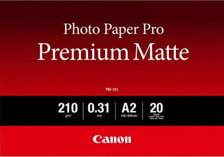 Canon 8657b017 pack of photo paper a2 white matte