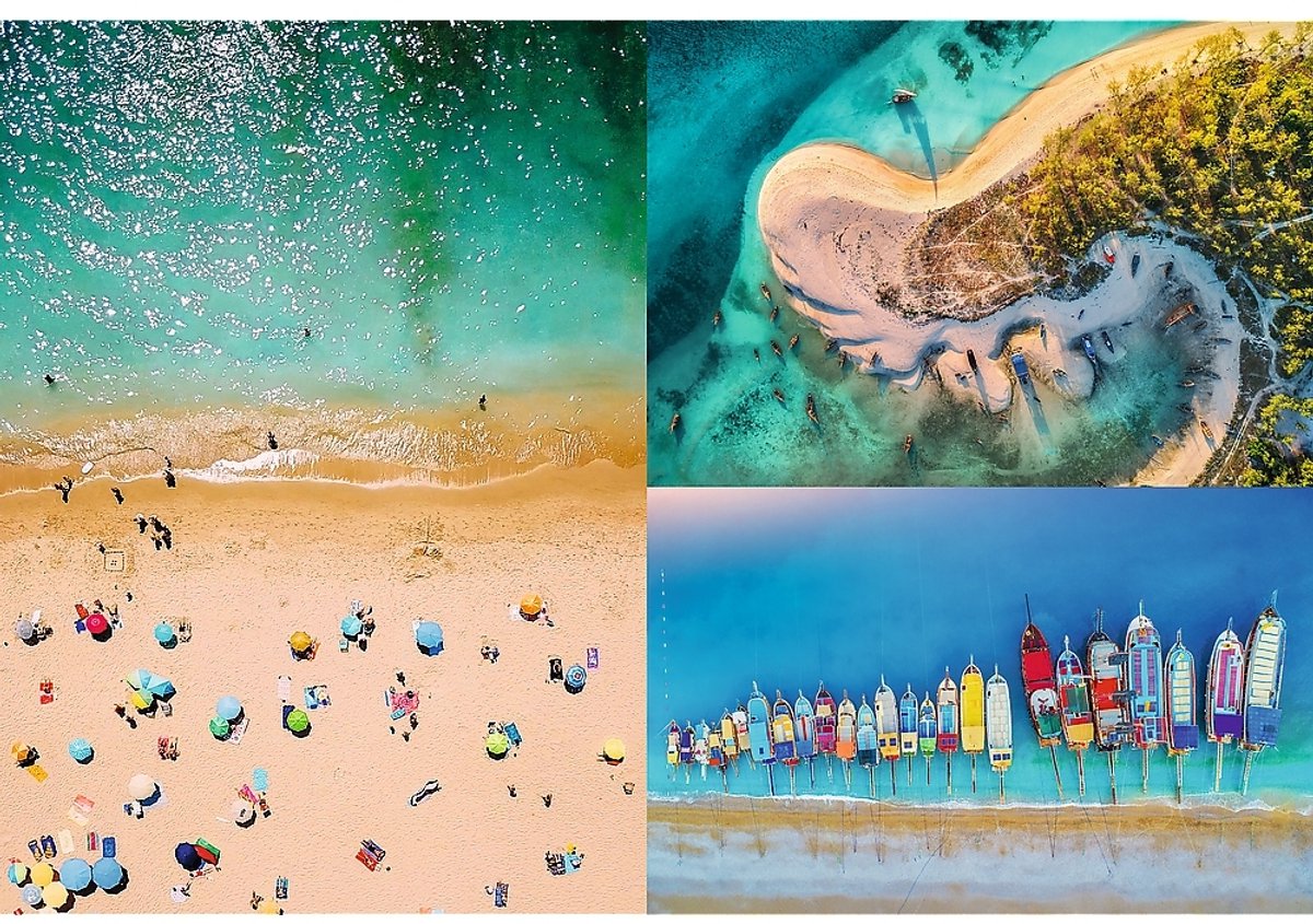 Puzzle Trefl 1500 pièces plage mer certifié FSC.