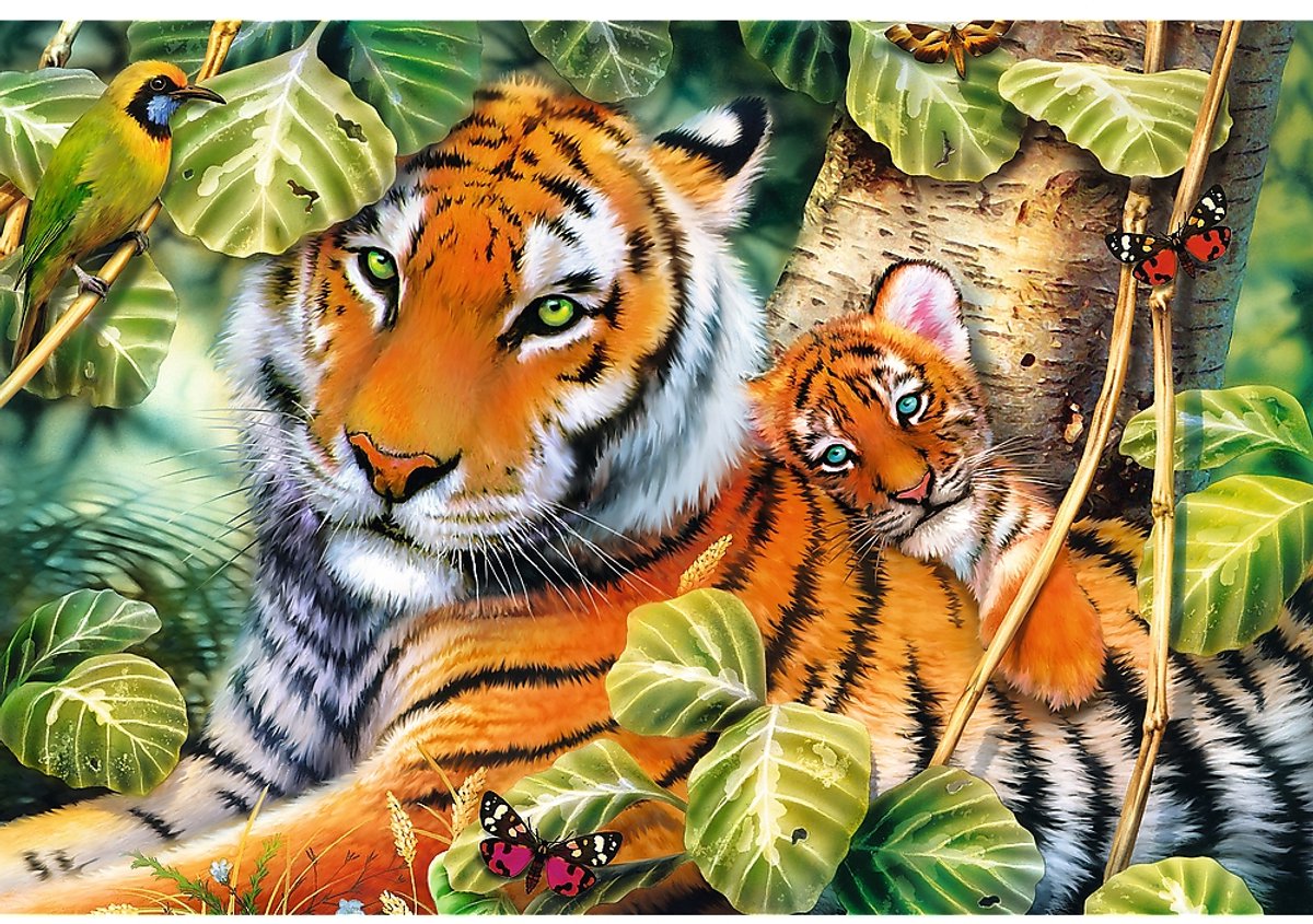 Puzzle Trefl animaux - 1500 pièces - deux tigres.