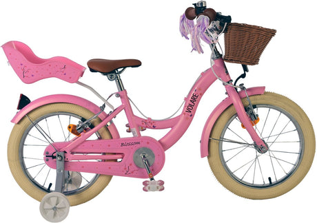 Vélo pour enfants Volare Blossom - filles - 16 pouces - rose - deux freins à main