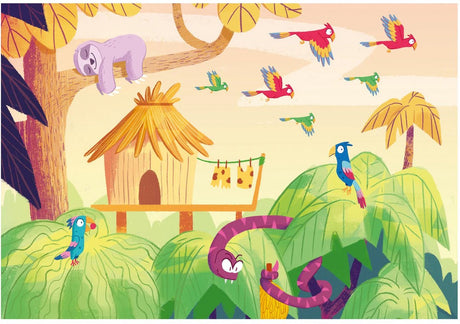 Ravensburger puzzle jeu de puzzle explorez la jungle - puzzle - 2x24 pièces