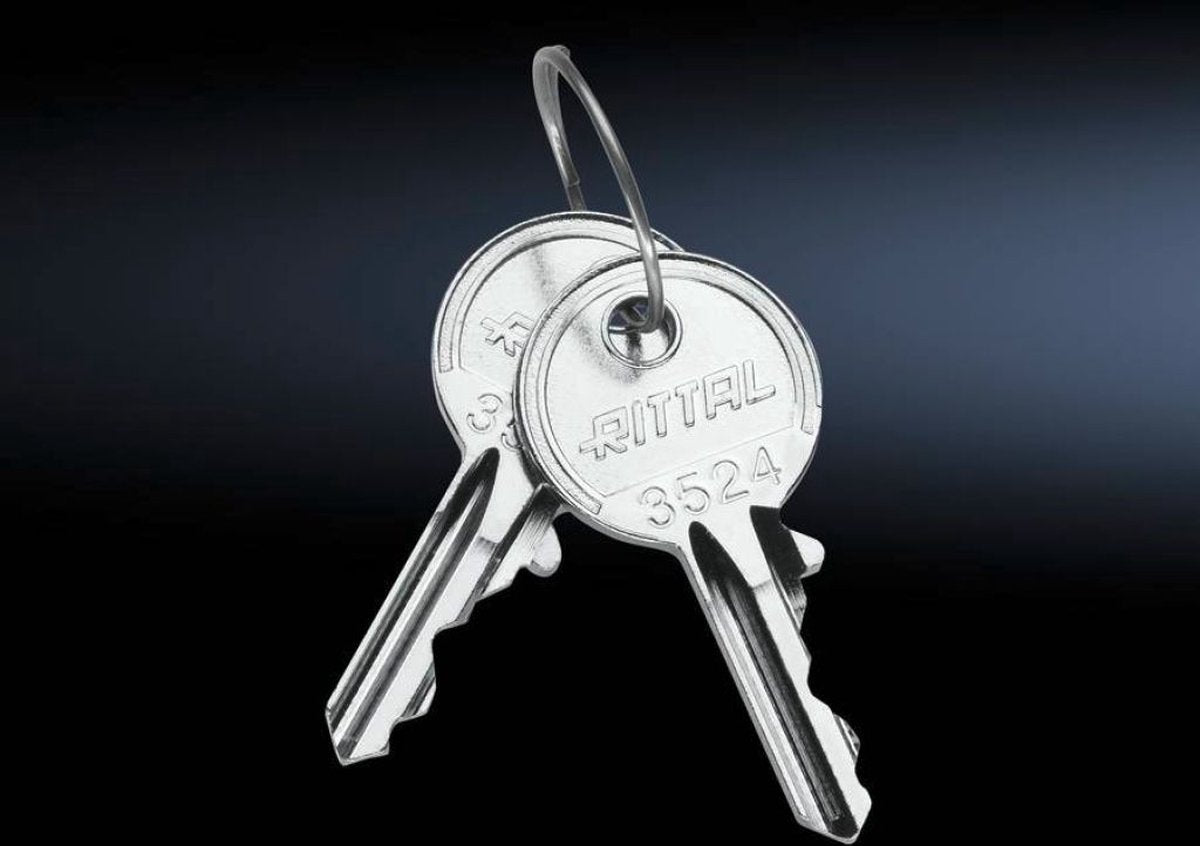 Rittal sz 2532.000 serrure de sécurité à clé pour armoire de commande acier 2 pièce(s)