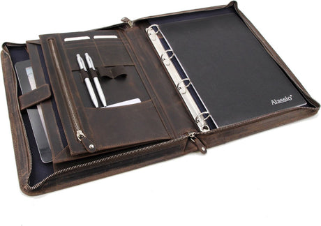 Conférencier Kangaro Roberto Romano - Juve - a4 - marron - cuir véritable - 36x27,5x5cm - ju-48213