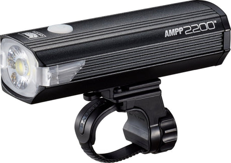 Phare de vélo Cateye ampp2200 - éclairage de vélo max. 2200 lumens - autonomie de 1 à 60 heures - rechargeable par USB - résistant aux éclaboussures - sept modes d'éclairage