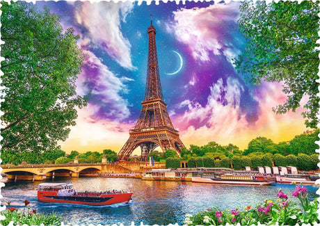 Puzzle Trefl ciel au-dessus de paris 600 pièces - formes folles.
