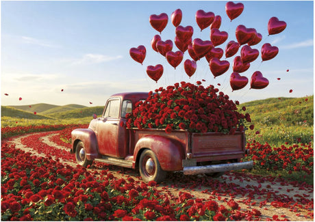 Puzzle Educa pièces xxl pick-up Saint-Valentin 500 pièces en carton.
