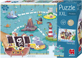 Goula puzzle enfant diset xxl bateau pirate 48 pièces