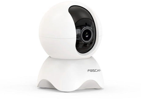 Foscam x5 - caméras de sécurité - 5 mp - panoramique inclinable - caméra intérieure - babyphone - détection de personne - blanc