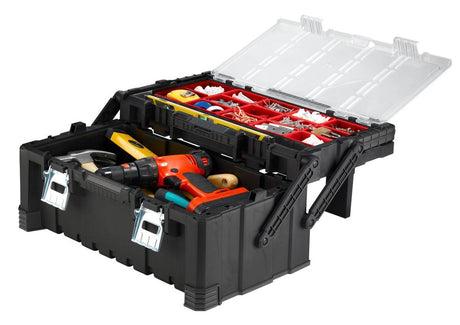 Keter organisateur d'outils combo en porte-à-faux - 26l - 56,7x31,4x24,5cm - noir